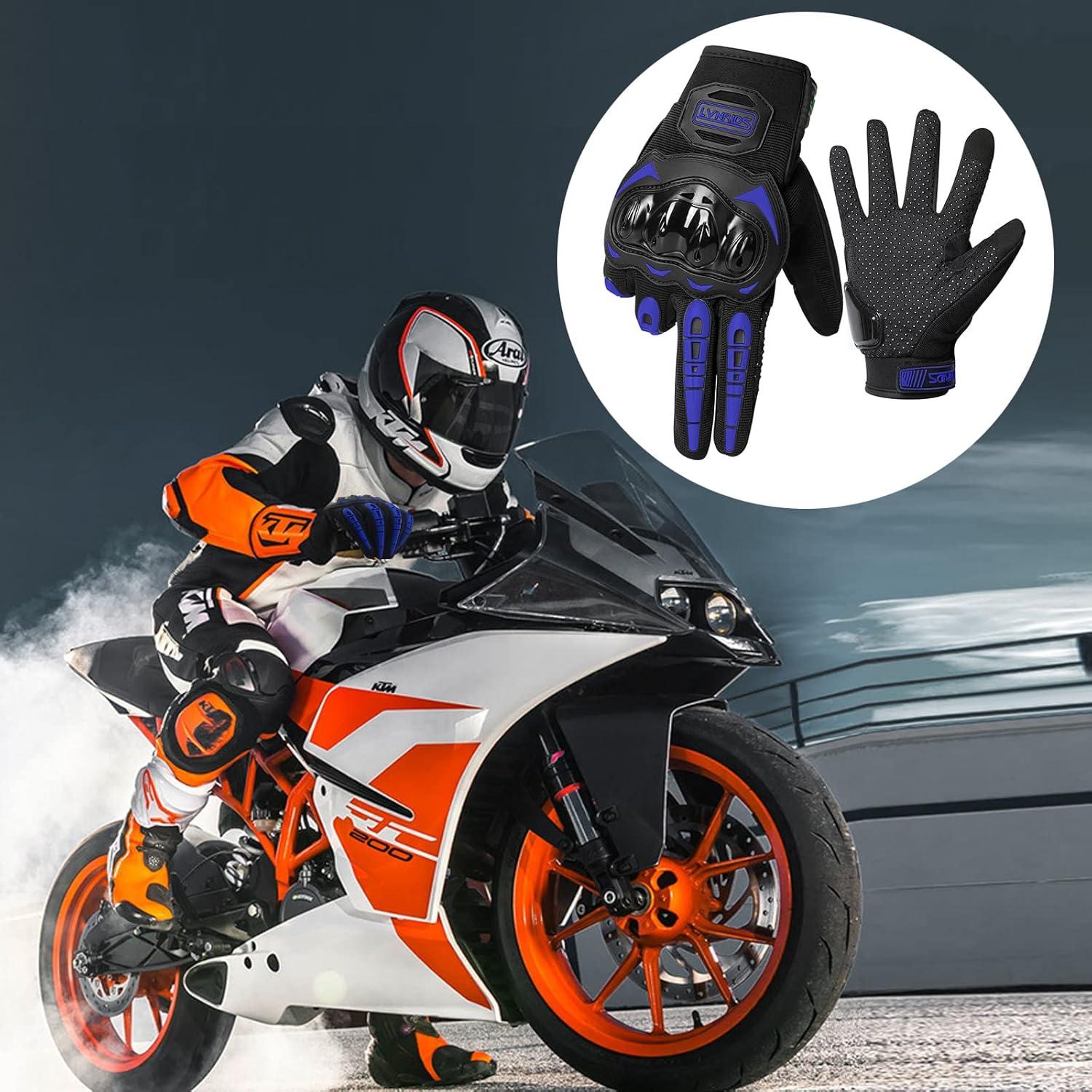 Guantes de Motocicleta LVNRIDS A030032-02 Verde Táctiles