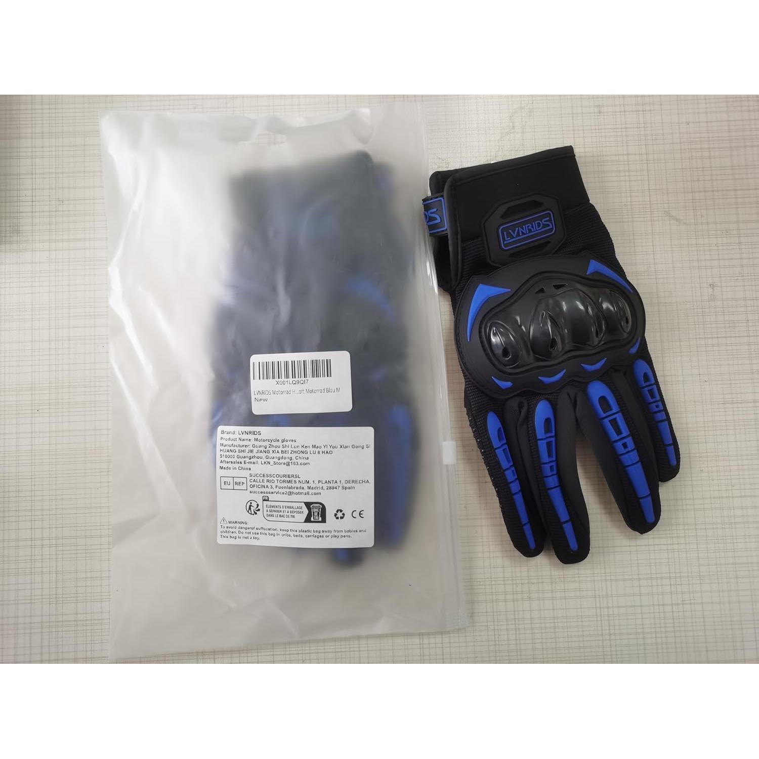 Guantes de Motocicleta LVNRIDS A030032-02 Verde Táctiles