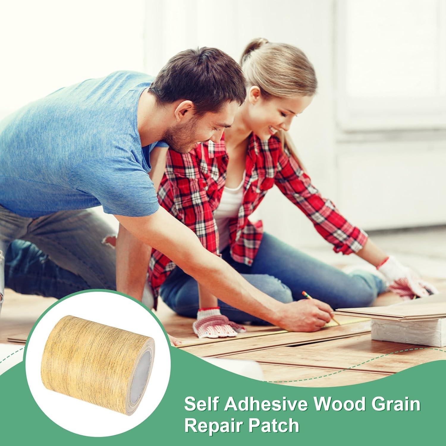 Cinta de Reparación Autoadhesiva Madera 2 Rollos 5.7cm x 4.57m Roble Camello