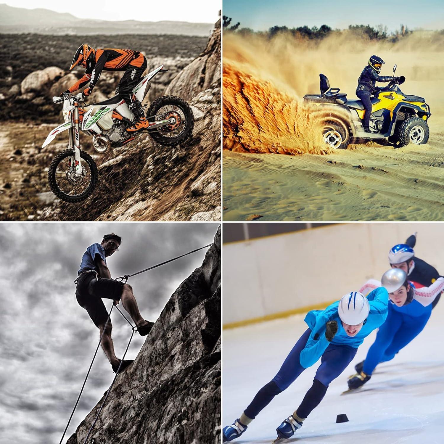 Guantes de Motocicleta LVNRIDS A030032-02 Verde Táctiles