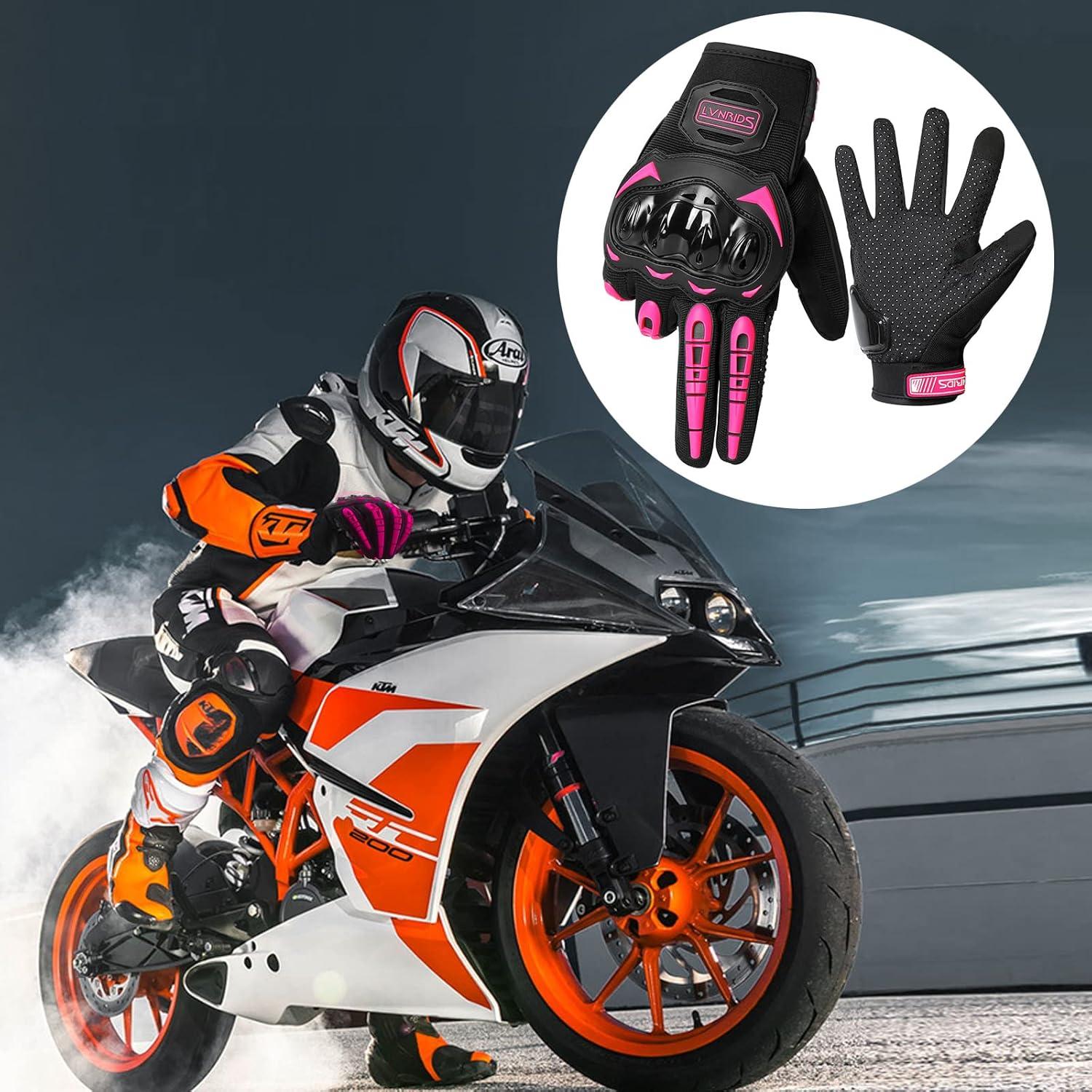 Guantes de Motocicleta LVNRIDS A030032-02 Verde Táctiles