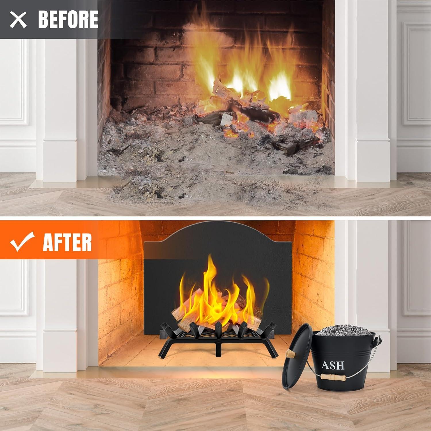 Cubo de Ceniza con Tapa INNO STAGE 5.68L Metal Negro