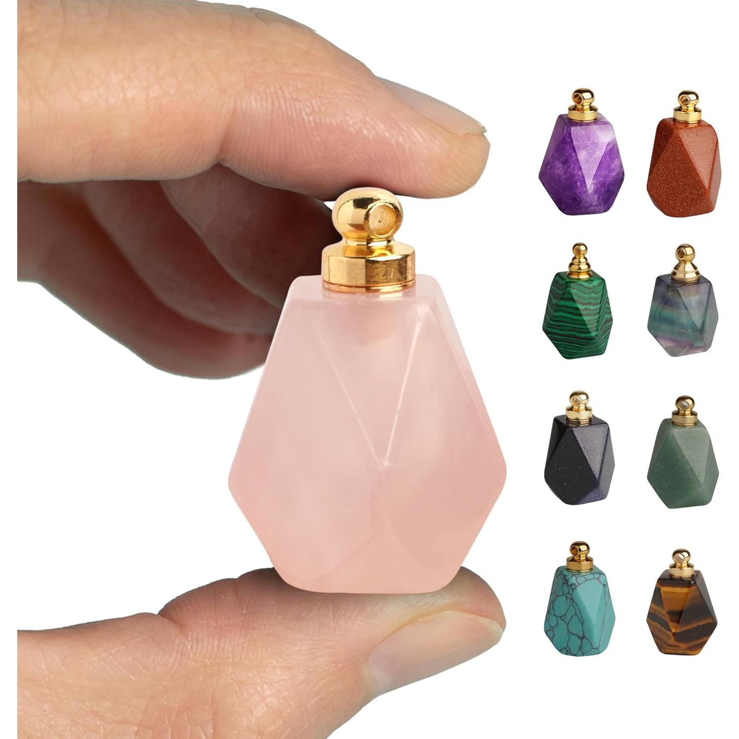 Urna Conmemorativa de Cristal BOHO GARDEN - Cuarzo Rosa