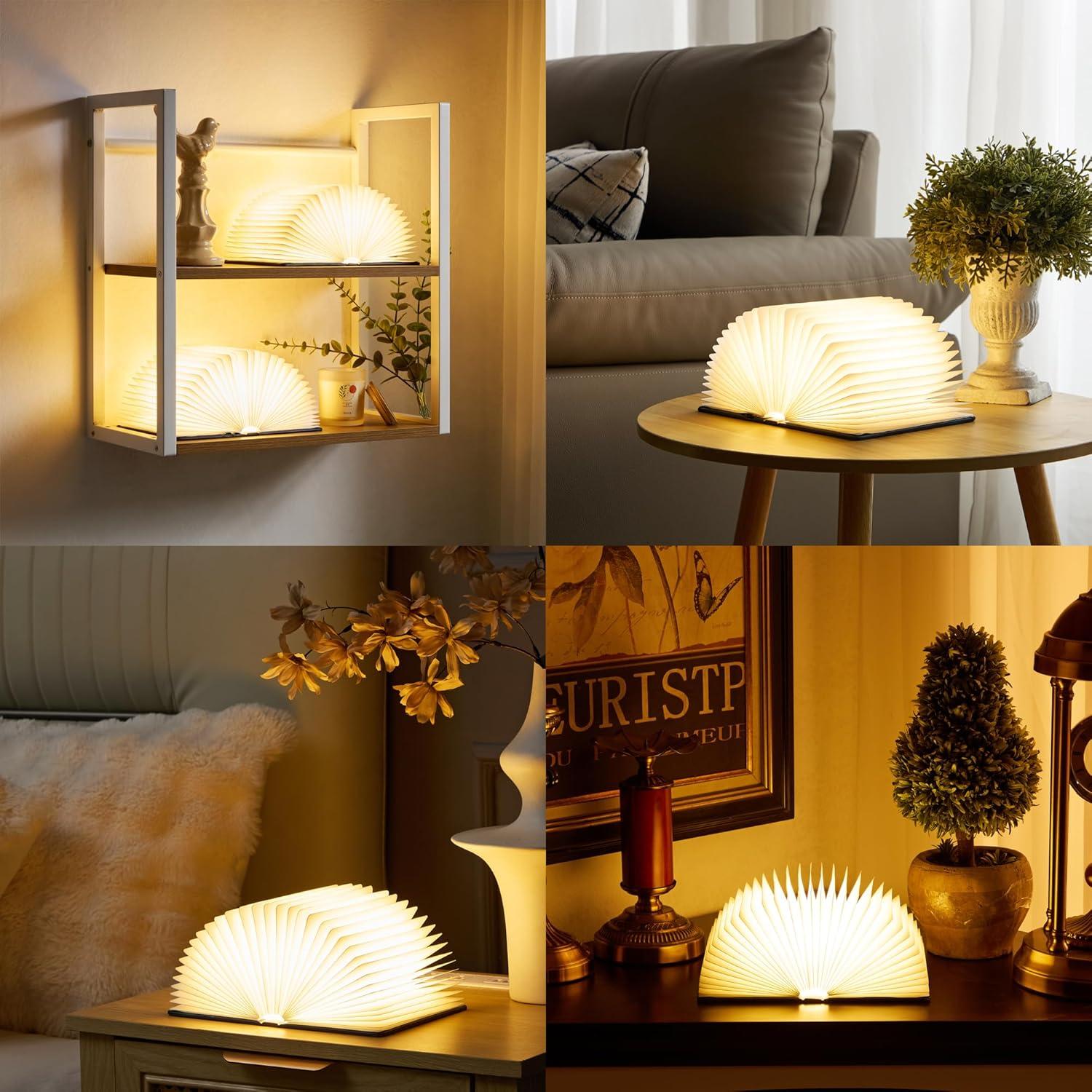 Lámpara de Libro Uniwolk Plegable 1200mAh 5 Colores Decorativa