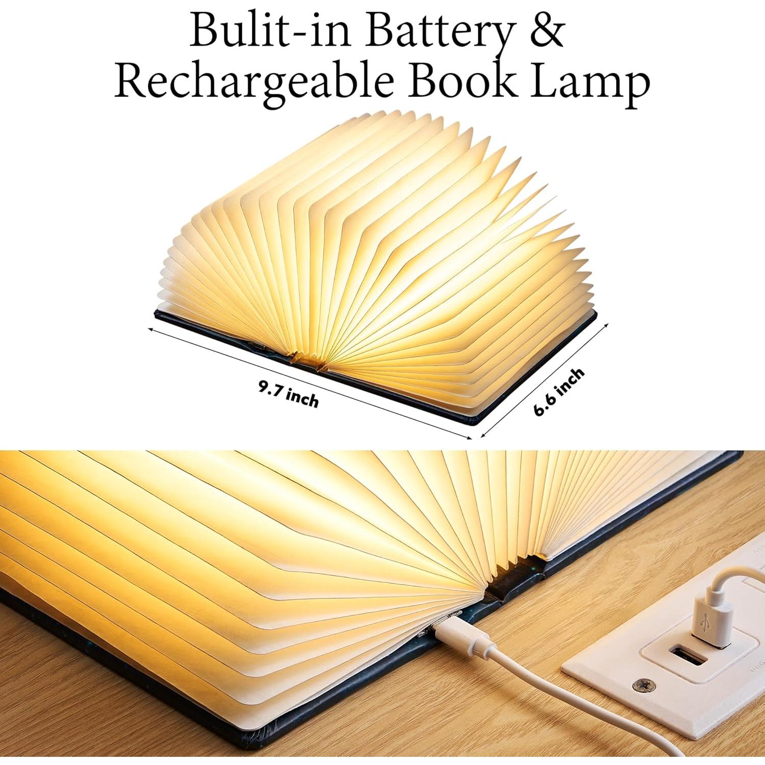 Lámpara de Libro Uniwolk Plegable 1200mAh 5 Colores Decorativa