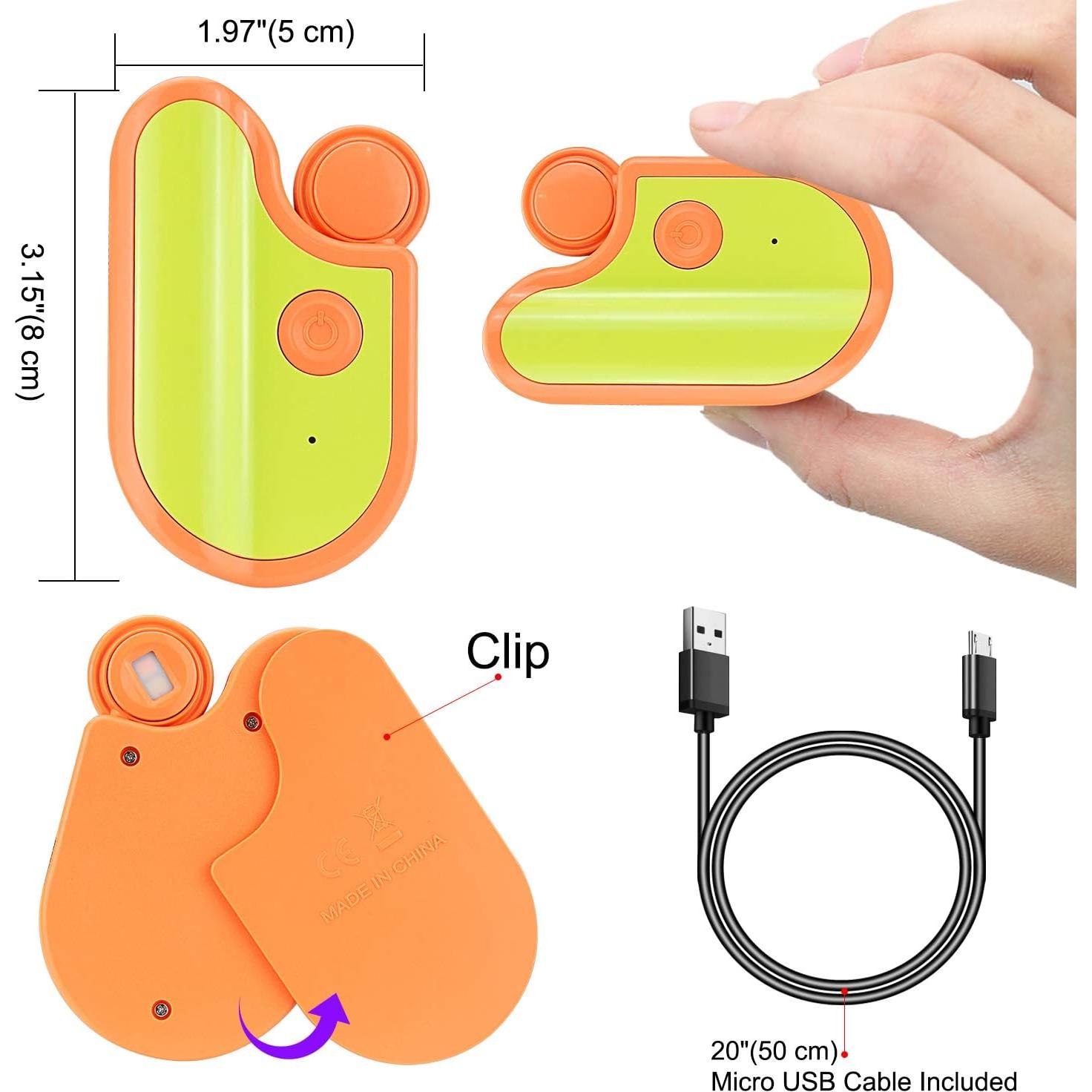 Luz de Lectura USB LUXSWAY Naranja, 3 Modos de Color Ajustables