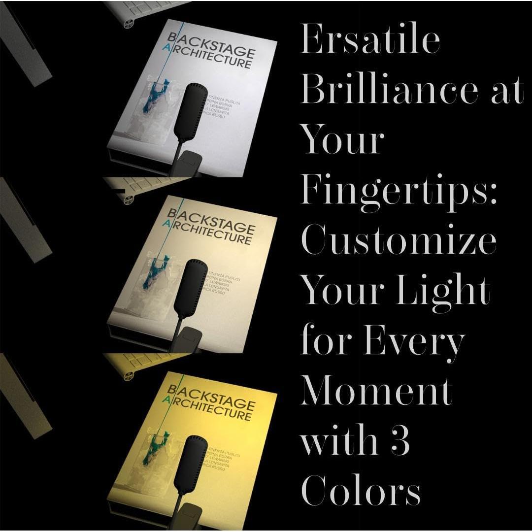 Lámpara de Lectura Recargable MAPTAY con 12 LEDs y 3 Brillos