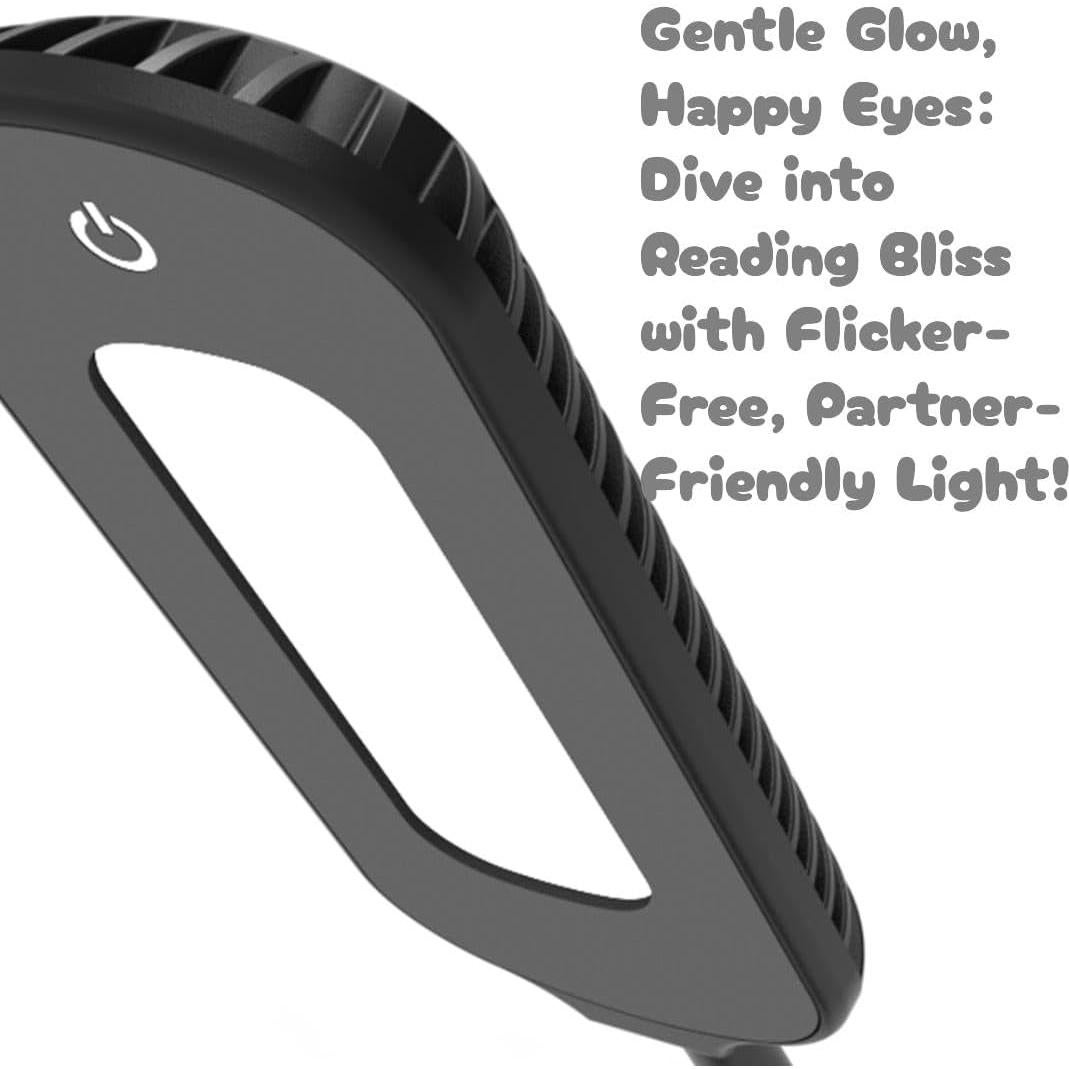 Lámpara de Lectura Recargable MAPTAY con 12 LEDs y 3 Brillos