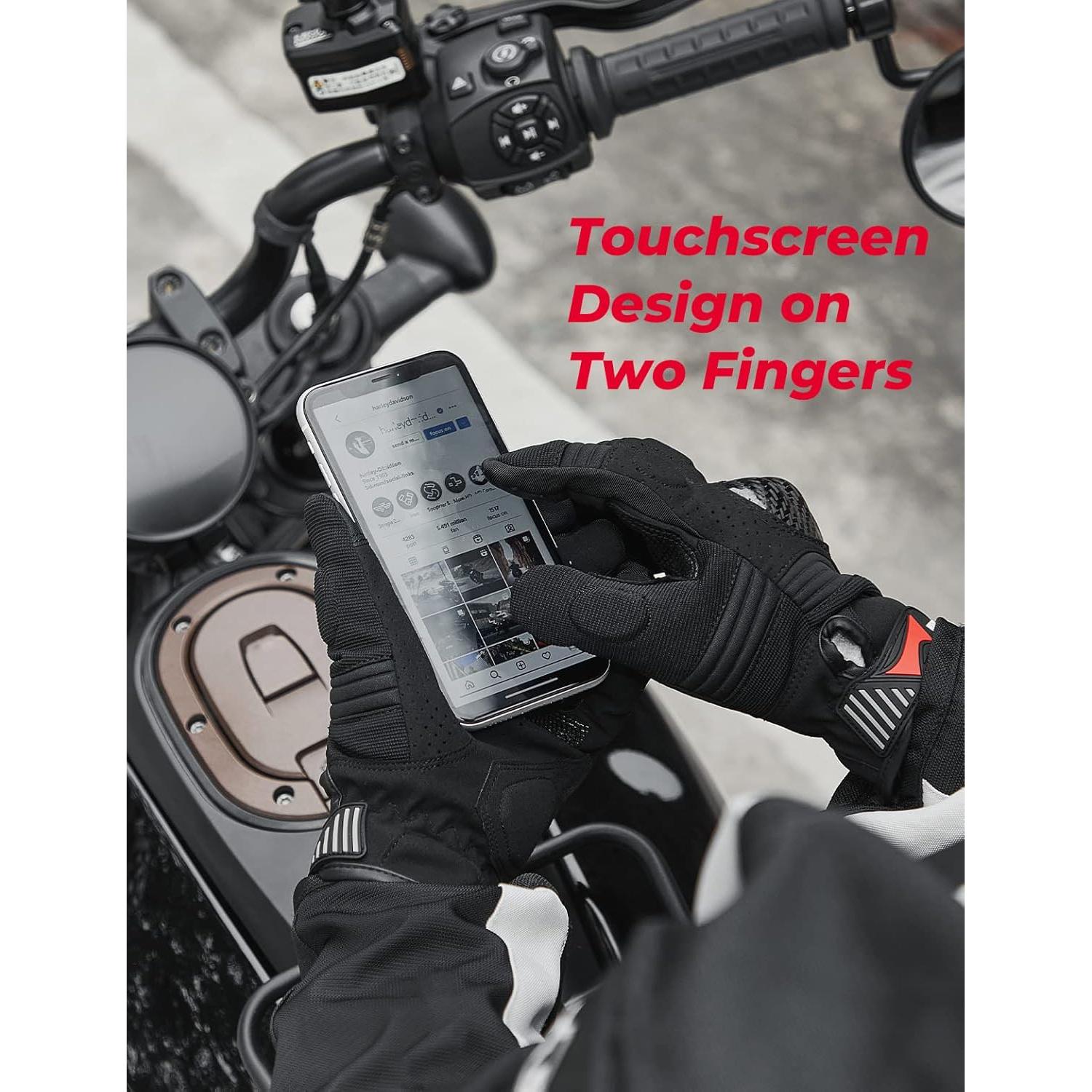 Guantes de Motocicleta KEMIMOTO Medianos Transpirables