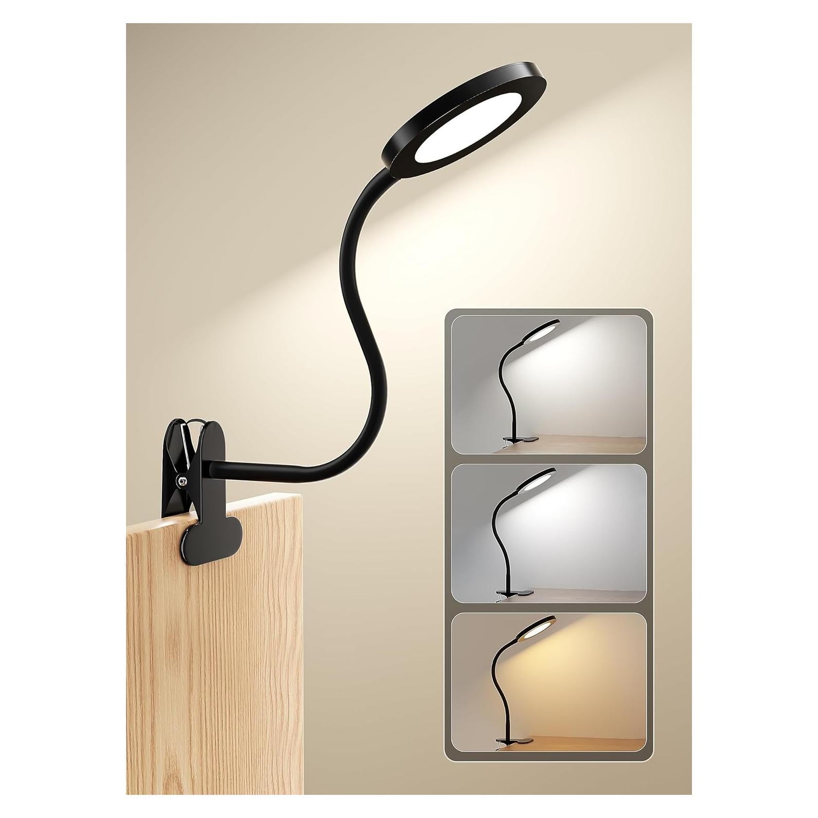 Lámpara de Lectura Clip deeloop CL-HT6102C 450LM Regulable