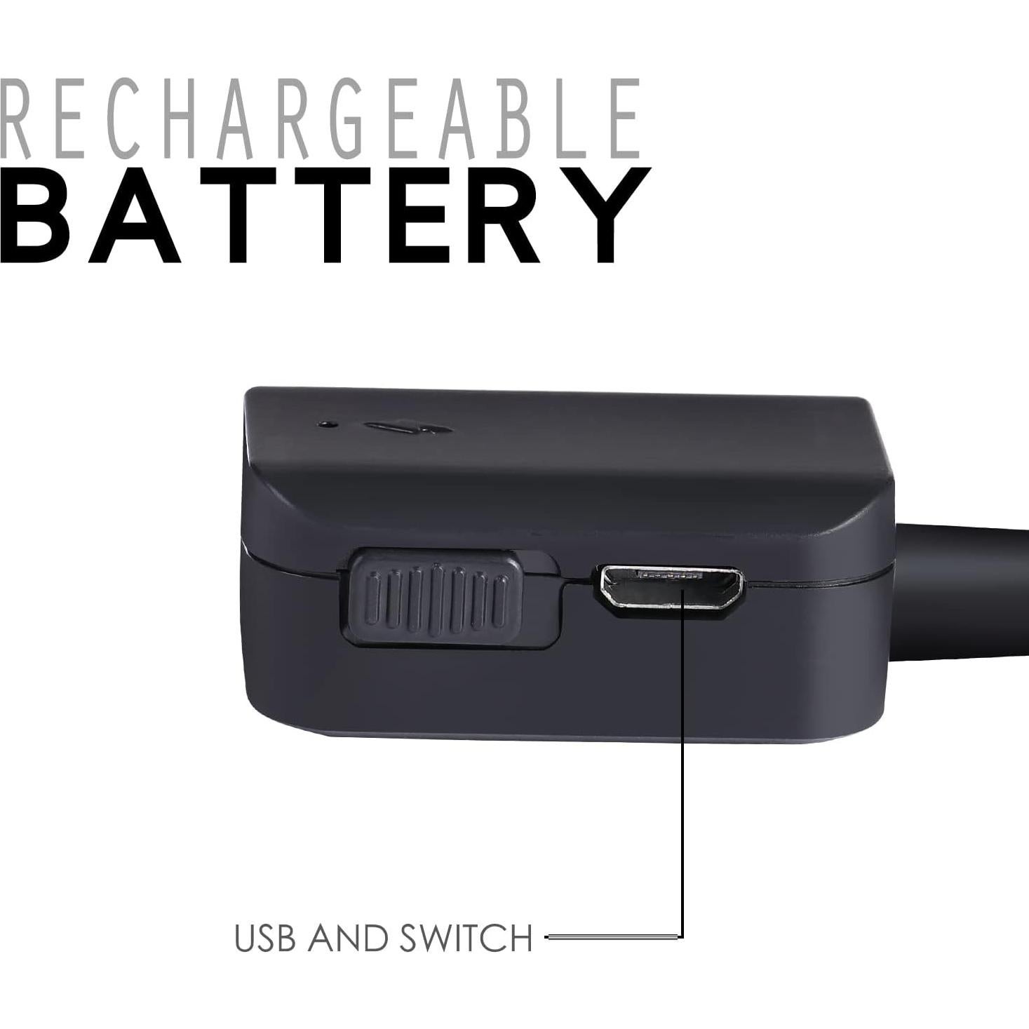 Luces de Lectura Recargables KunHe 16 Paquete Clip Flexible