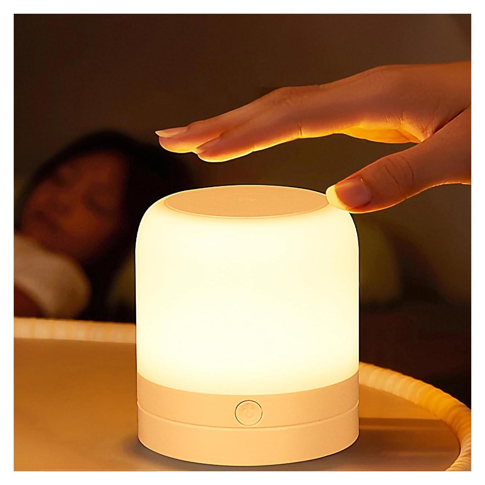 Luz Nocturna Portátil FNMYCO 1200mAh LED Táctil 3 Colores