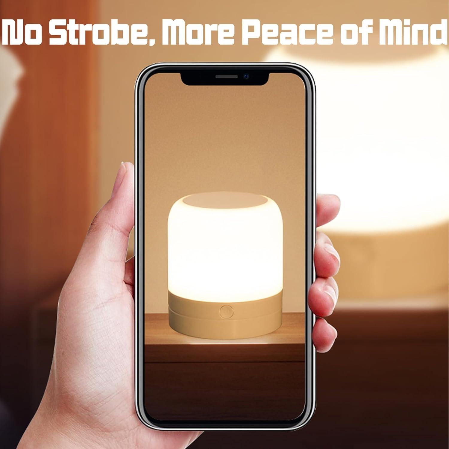 Luz Nocturna Portátil FNMYCO 1200mAh LED Táctil 3 Colores