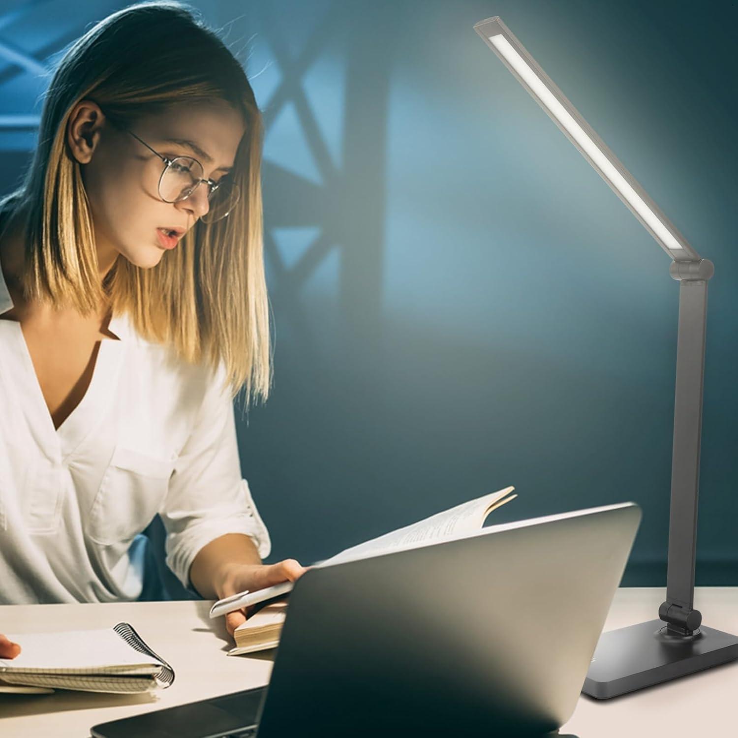 Lámpara de Escritorio Recargable DWEPTU USB LED 5000mAh