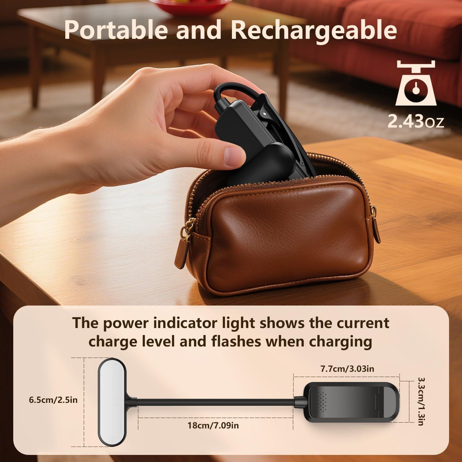 Luz de Lectura Recargable IOHFO con Clip, 3 Temperaturas, 80h