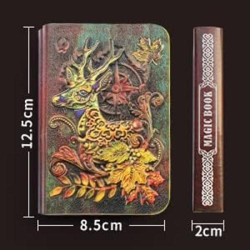 Lámpara de Libro 3D Ciervo Vintage Recargable USB LED