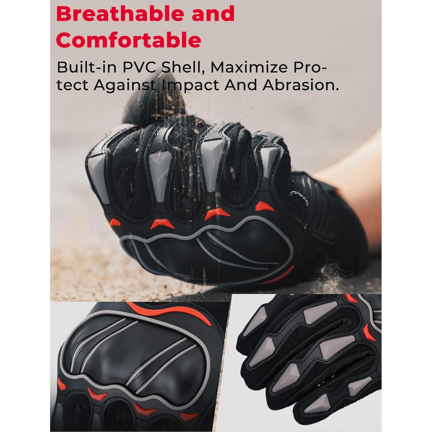 Guantes Tácticos KEMIMOTO para Motocicleta - Protección y Tactilidad