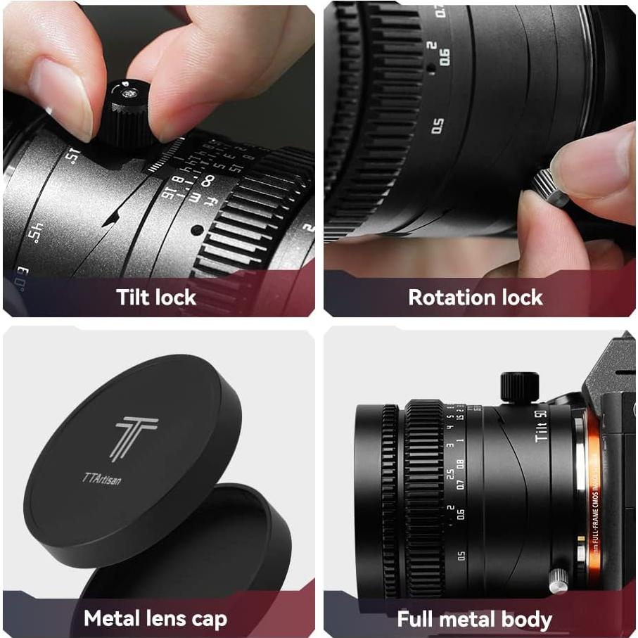 Lente de Inclinación TTArtisan 50mm F1.4 Montaje L