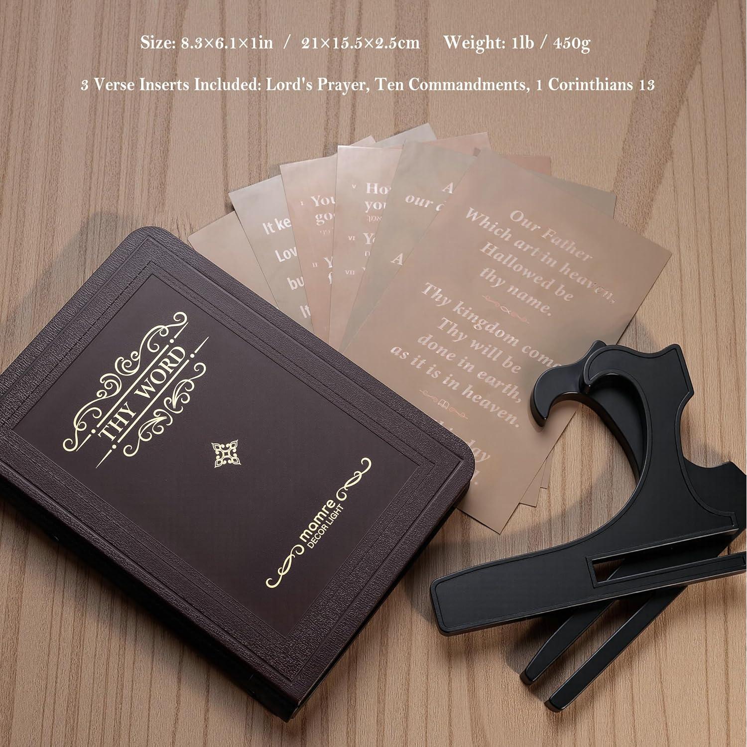 Lámpara de Versículos Bíblicos Mamre - Luz de Exhibición 5x16.5cm