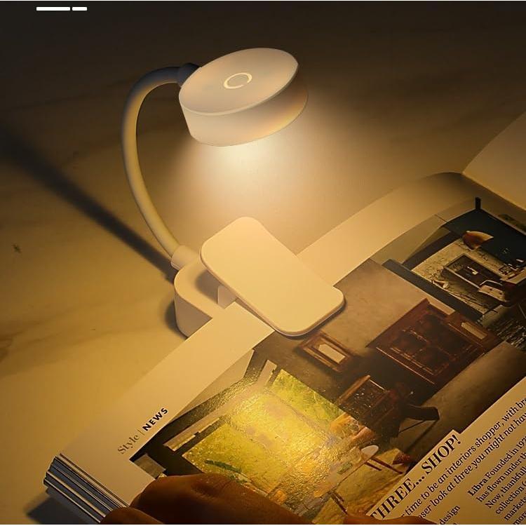 Paquete de 4 luces de lectura Darlur con clip y brillo ajustable