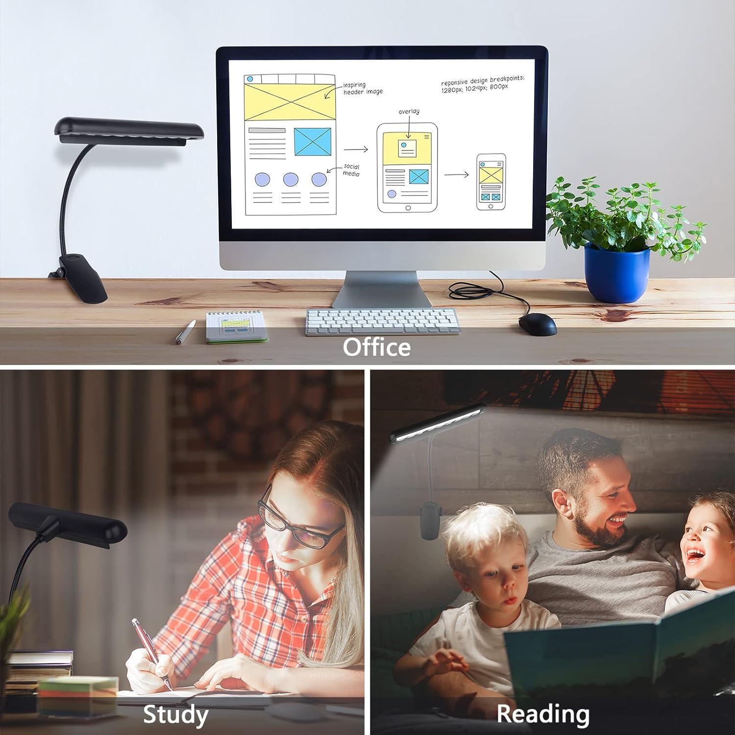 Luz de Atril Musical Vshinic DL-09, 9 LED Ajustable