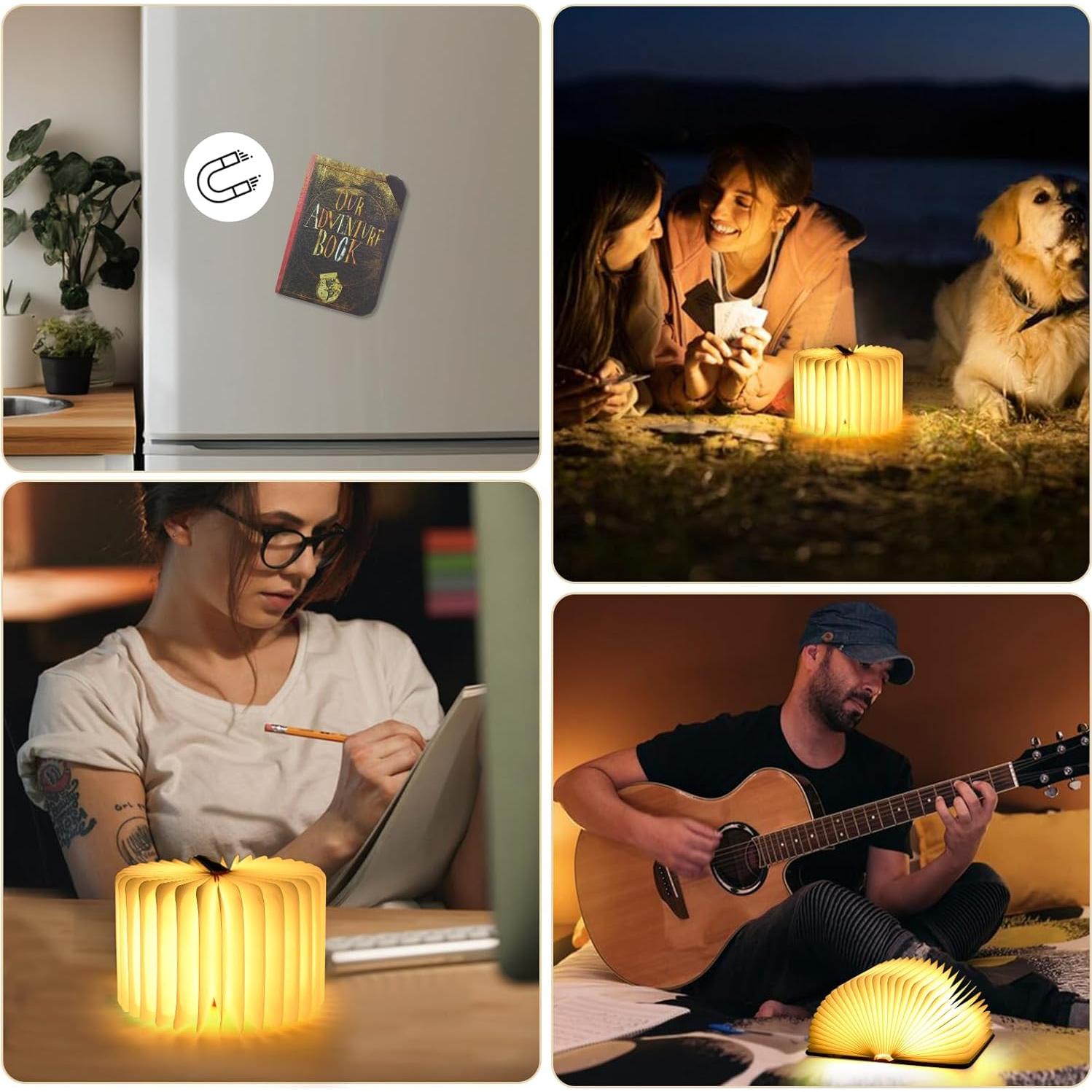 Lámpara de Libro Plegable LED Que Comience la Aventura 10x8cm