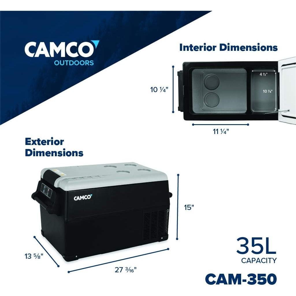 Refrigerador Portátil Camco 51514 35L 110V/12V - Ideal Camping