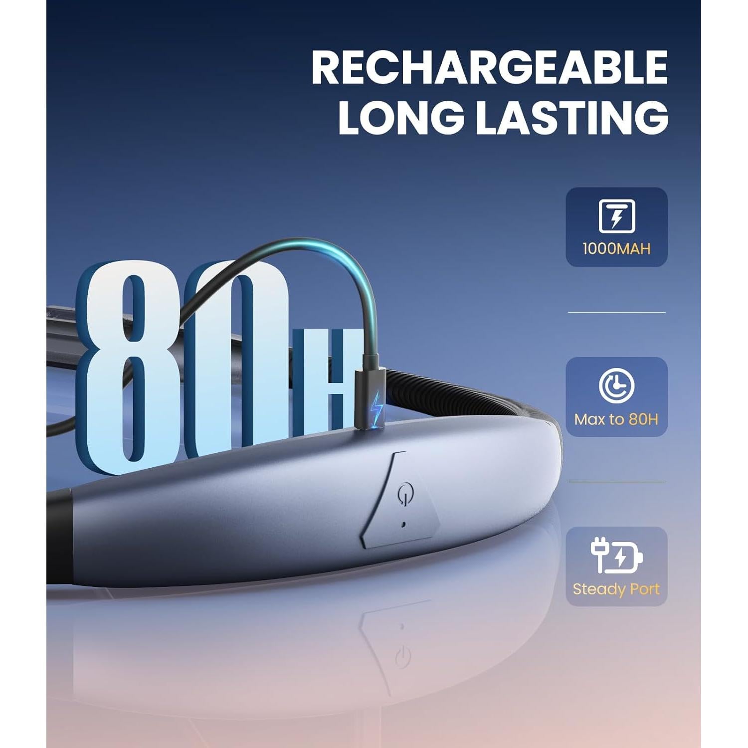 Luz de Lectura OPAUL LED Recargable, 3 Colores, 9 Brillos