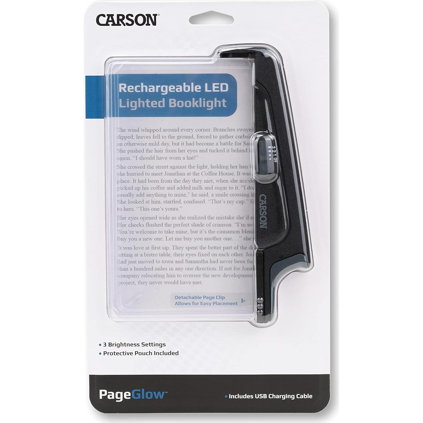 Luz de Lectura Recargable LED Carson PageGlow PG-10R
