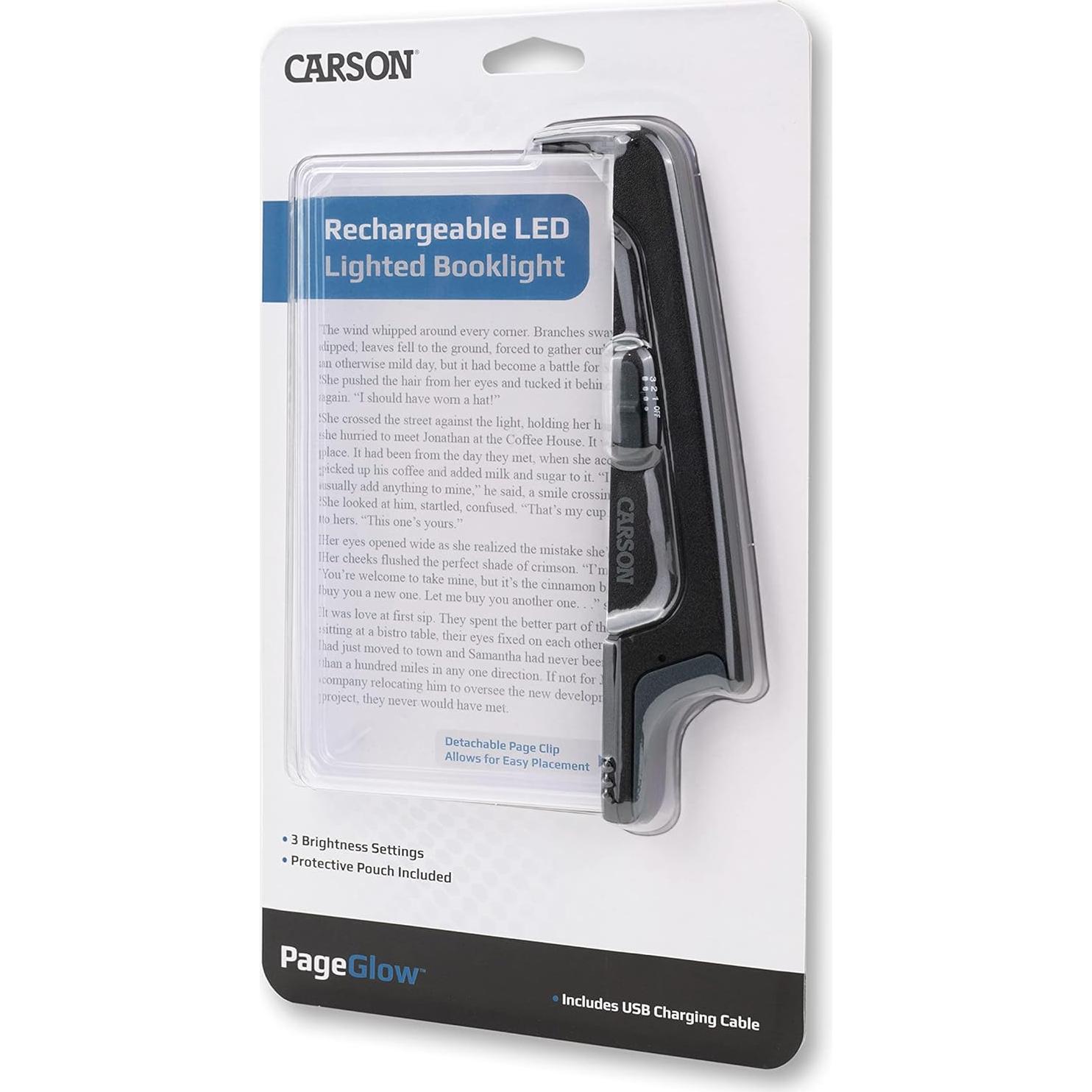 Luz de Lectura Recargable LED Carson PageGlow PG-10R