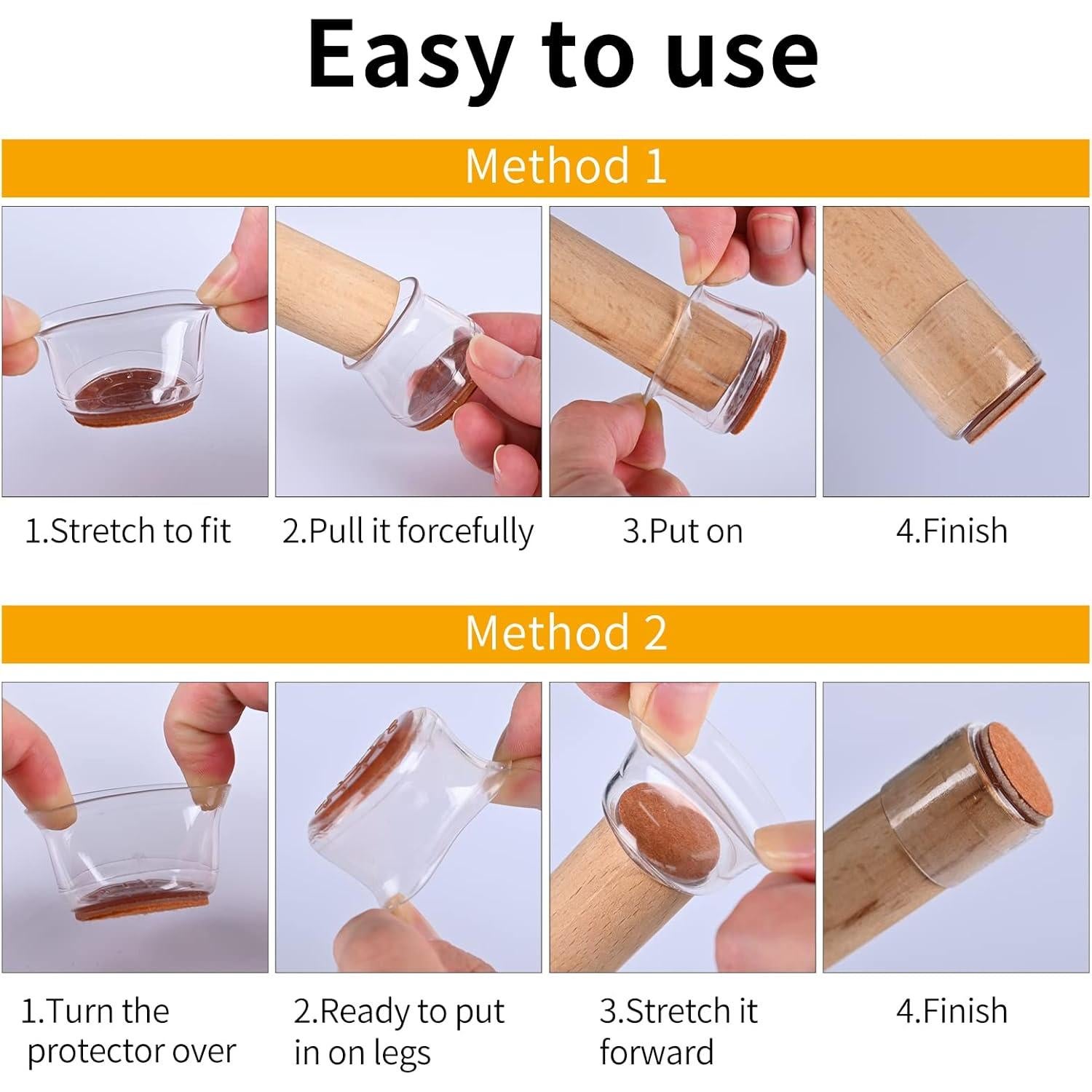 Cubiertas de patas de silla de silicona Jedroc 32 unidades