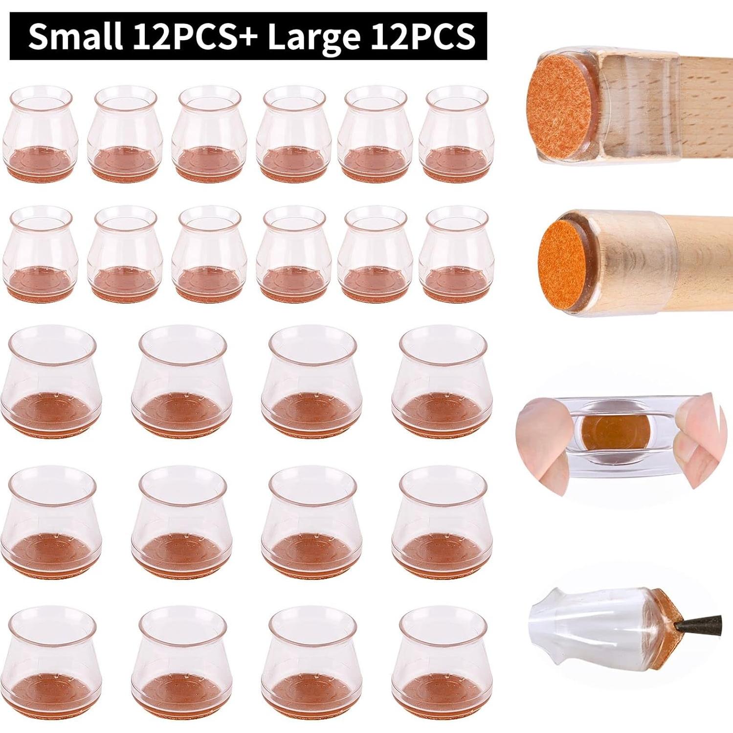 Cubiertas de patas de silla de silicona Jedroc 32 unidades