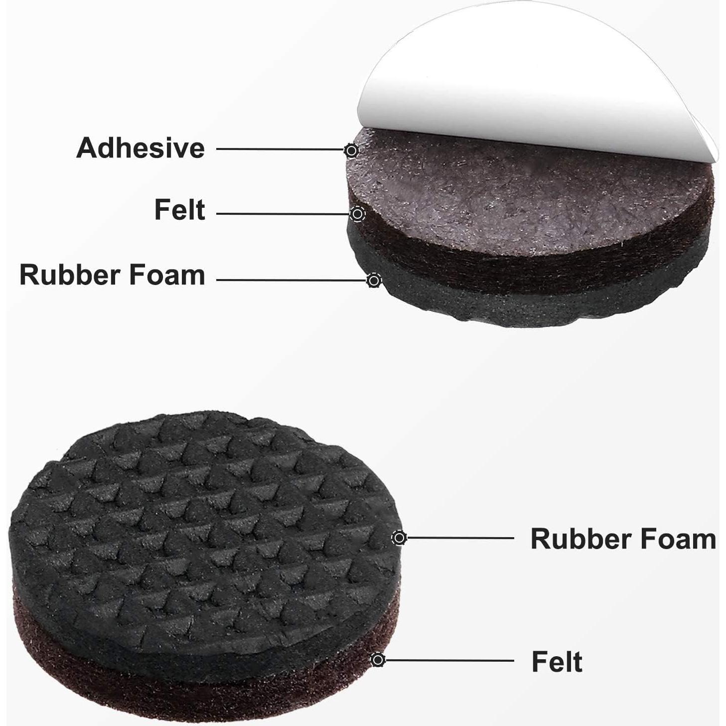 Almohadillas Antideslizantes Yelanon 56 pcs Redondas y Cuadradas