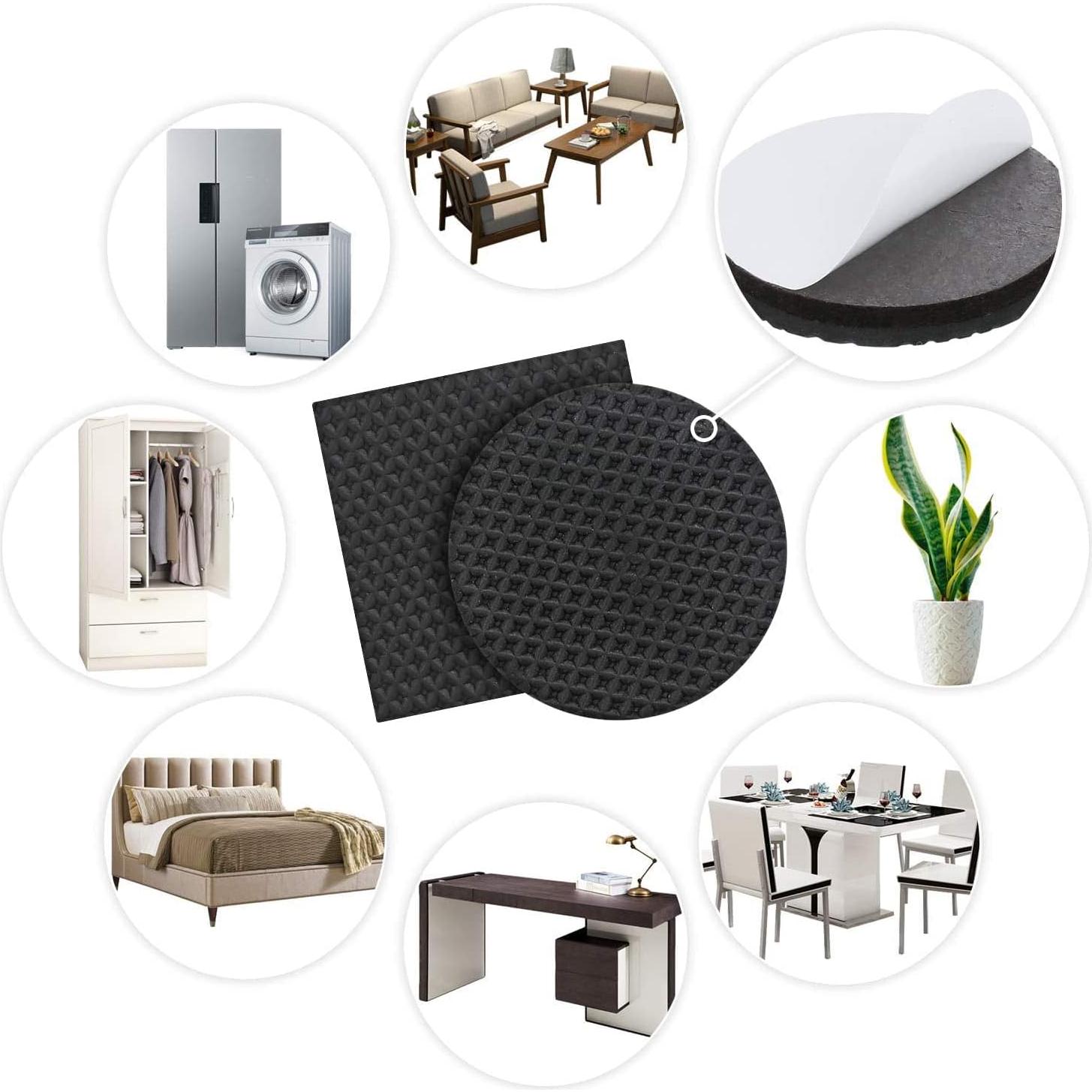 Almohadillas Antideslizantes Yelanon 56 pcs Redondas y Cuadradas