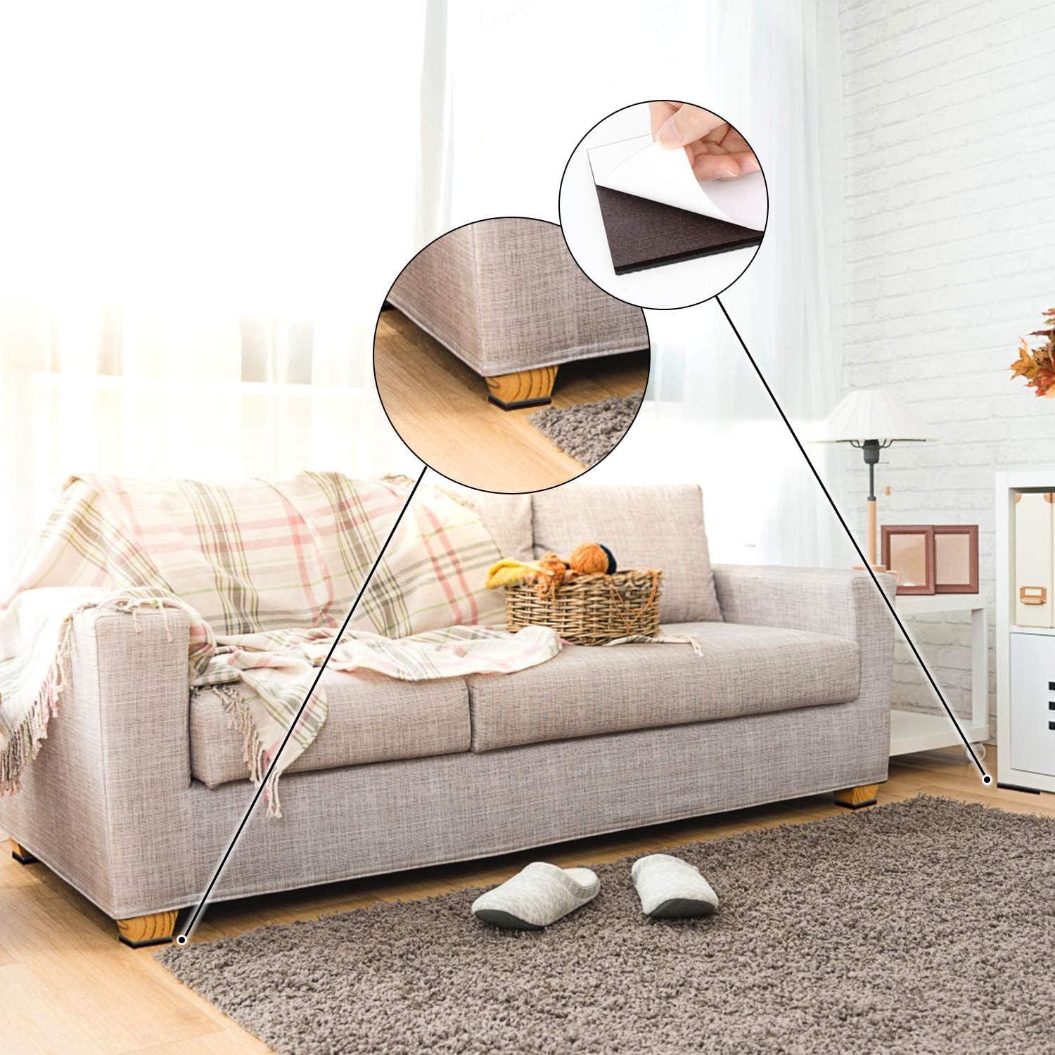 Almohadillas Antideslizantes Yelanon 56 pcs Redondas y Cuadradas