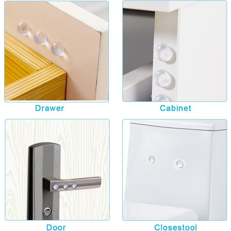 Almohadillas de Goma Adhesivas AUSTOR 232 Piezas Transparentes