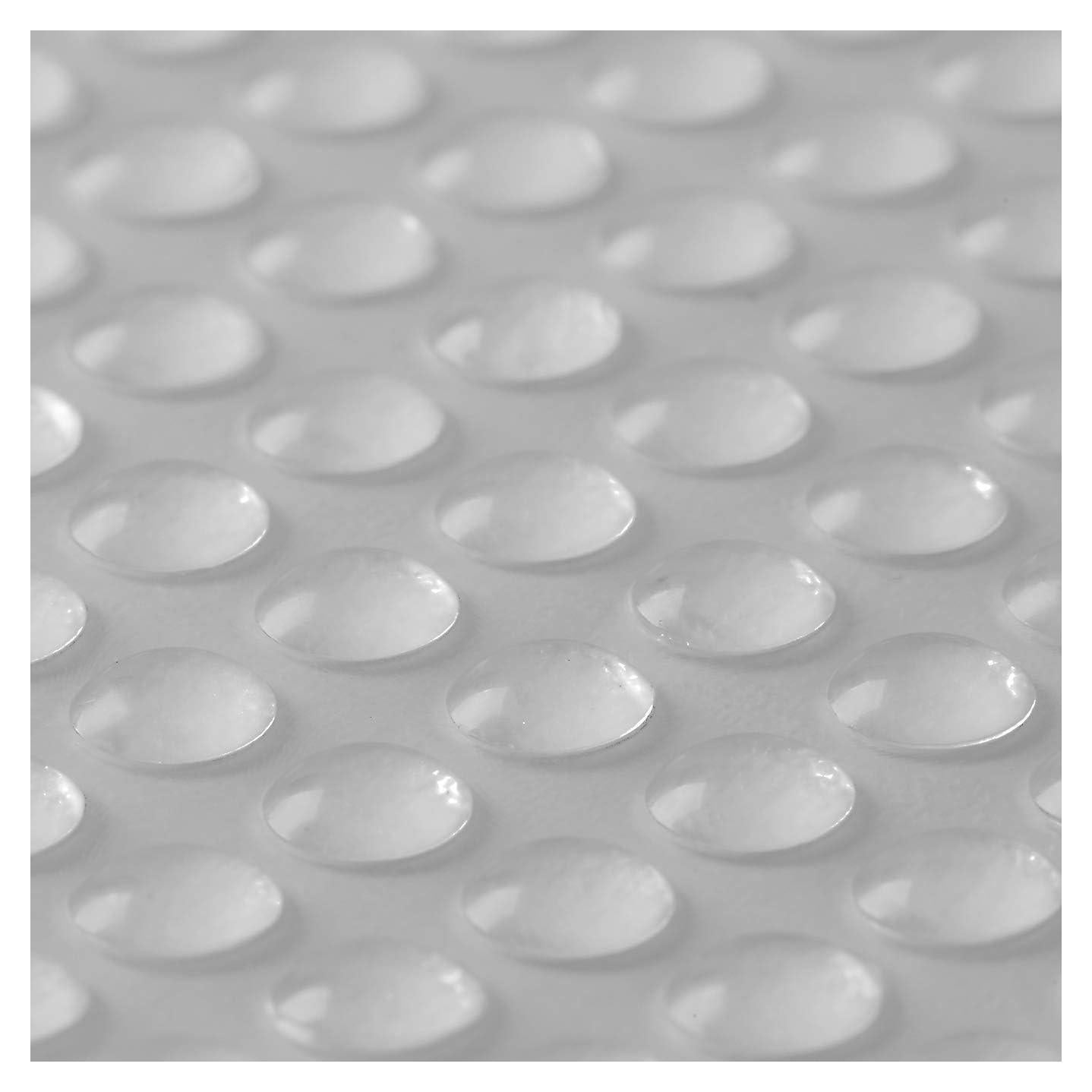 Topes de Goma Transparentes Adhesivos Shengda 6x2mm Pack 100