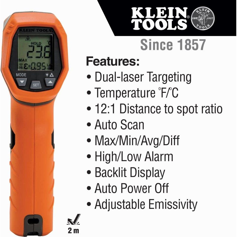 Termómetro Infrarrojo Dual Laser Klein Tools IR5 12:1