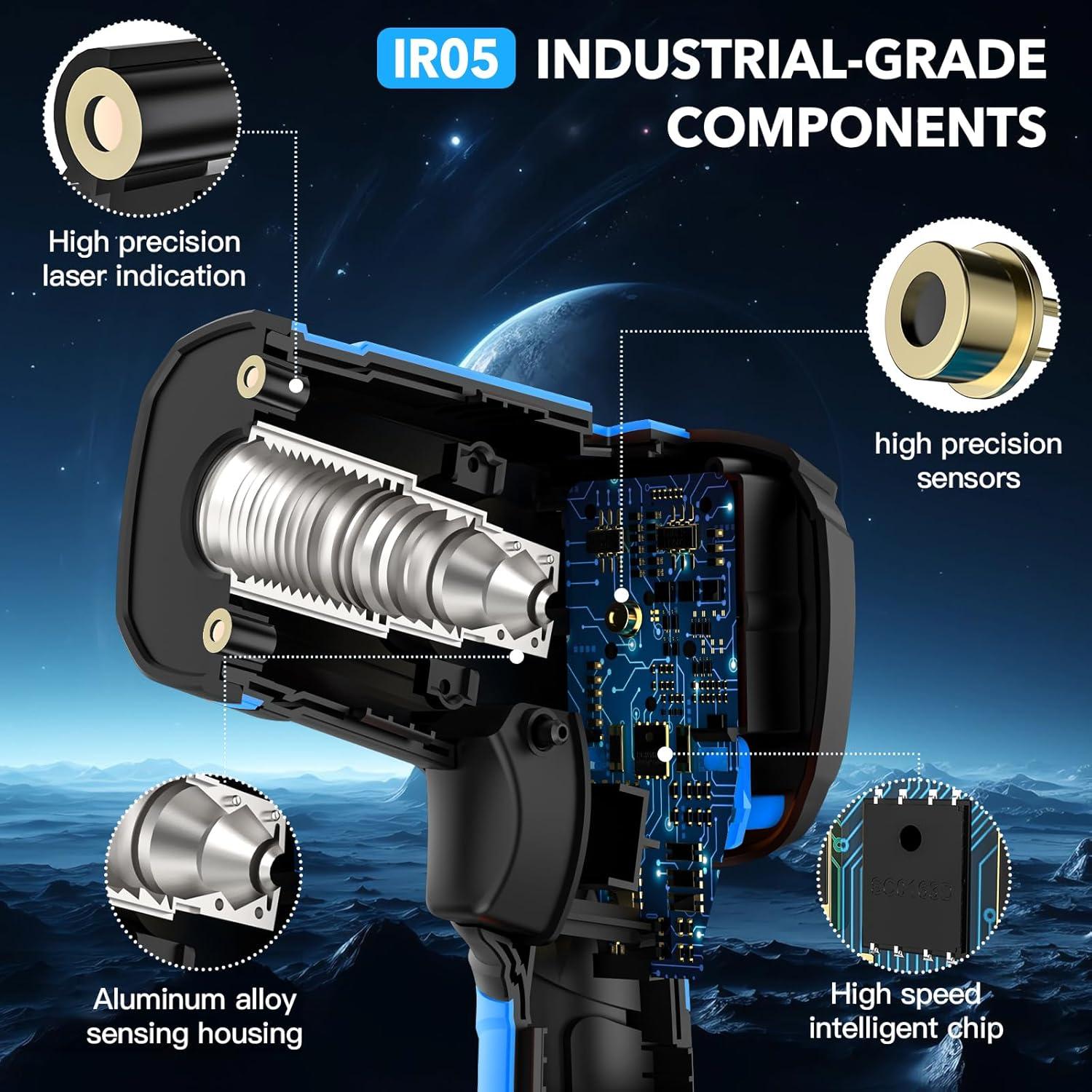 Termómetro Infrarrojo Digital INSTRODOTS IR05 -40C a 1200C