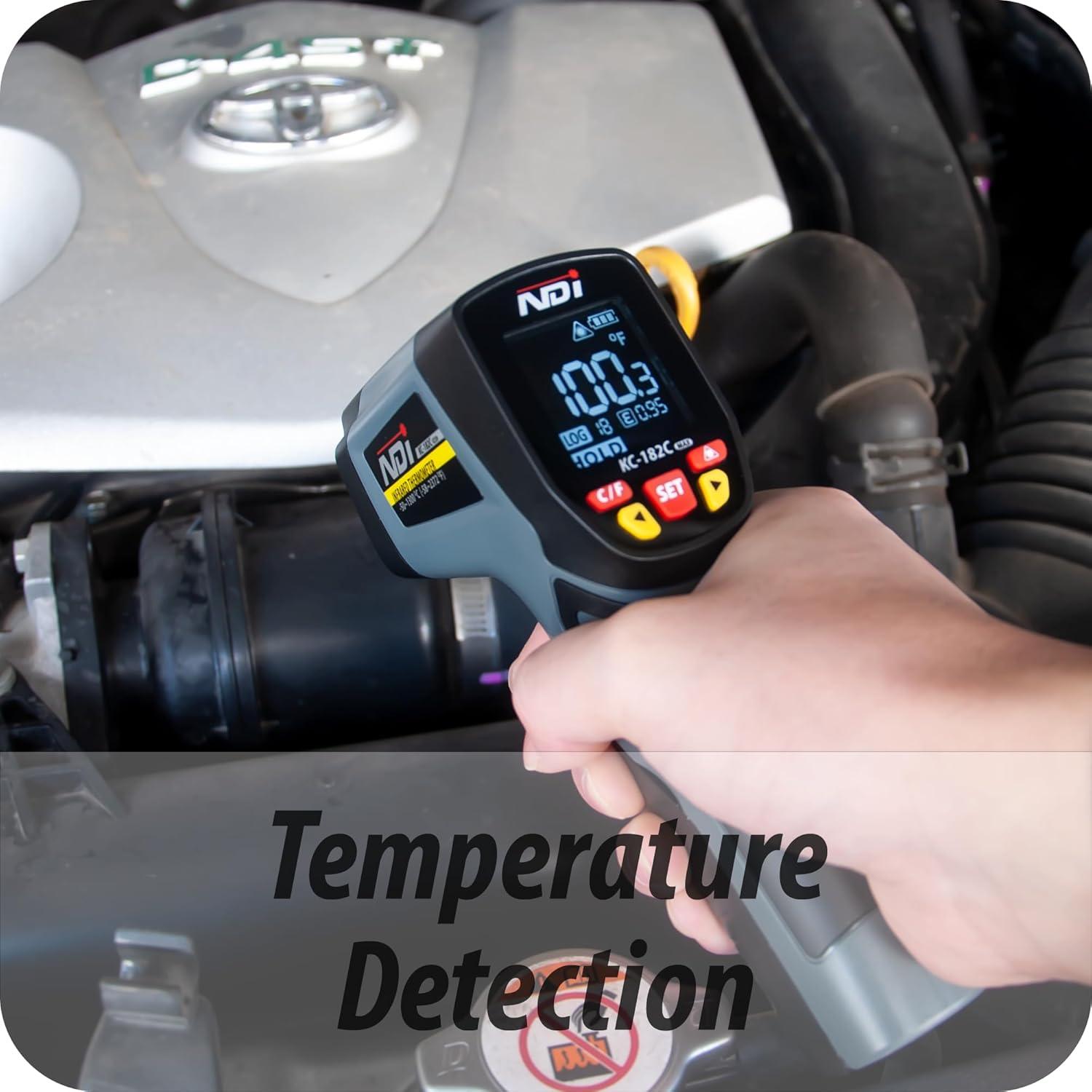 Termómetro Infrarrojo NDI 1300°C, Pistola de Temperatura Multiusos