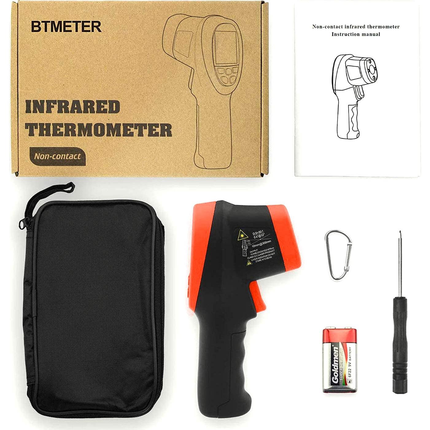 Pirómetro Infrarrojo BTMETER BT-1500 -50 a 1500°C Naranja