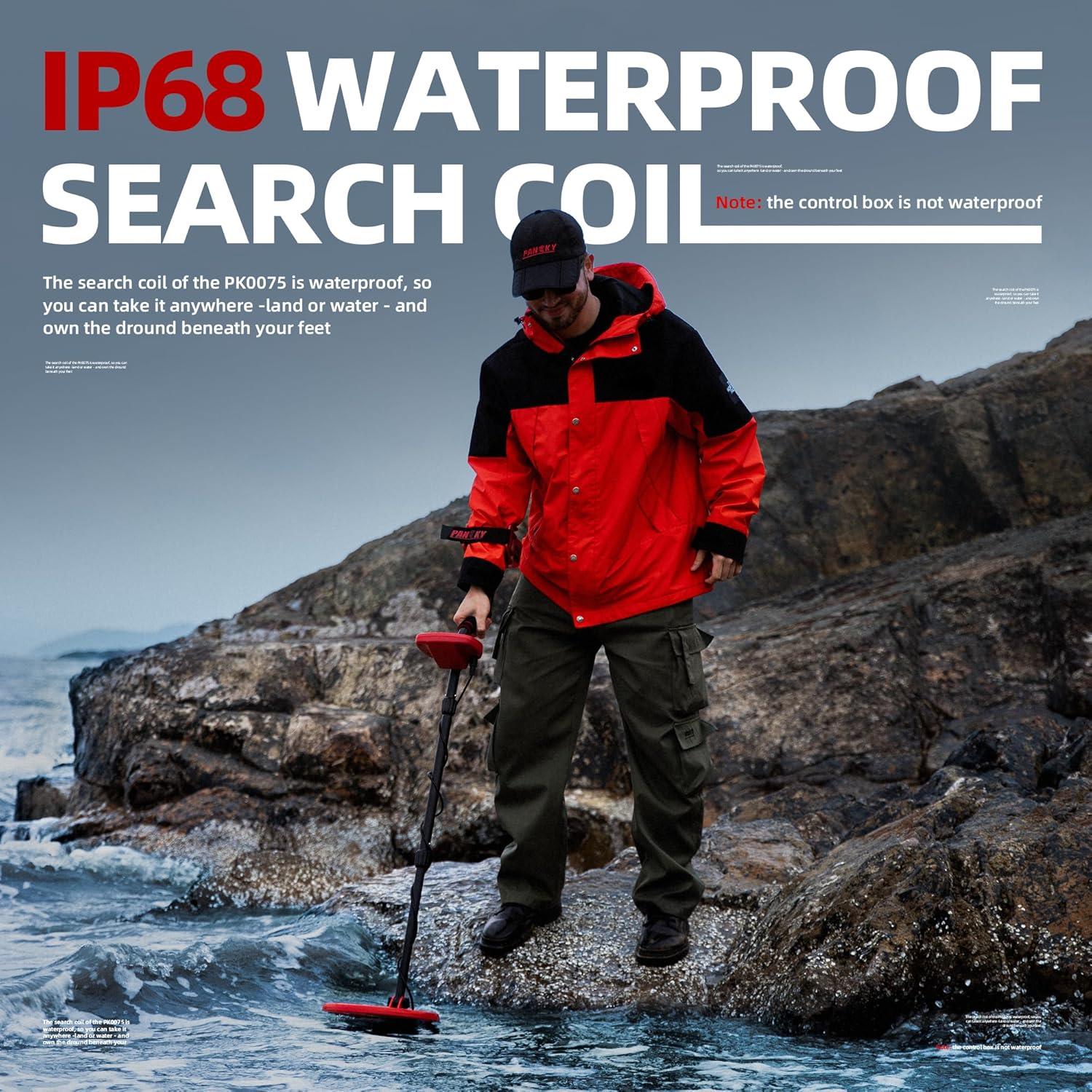 Detector de Metales PANCKY PK0075 Impermeable 10" LCD 5 Modos