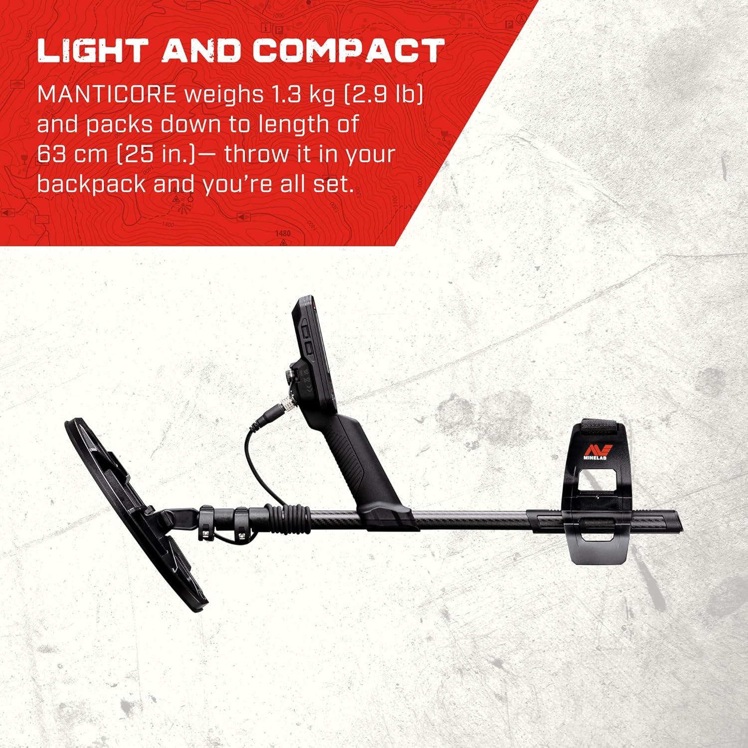 Detector de Metales Minelab Manticore Multi-IQ+ Impermeable