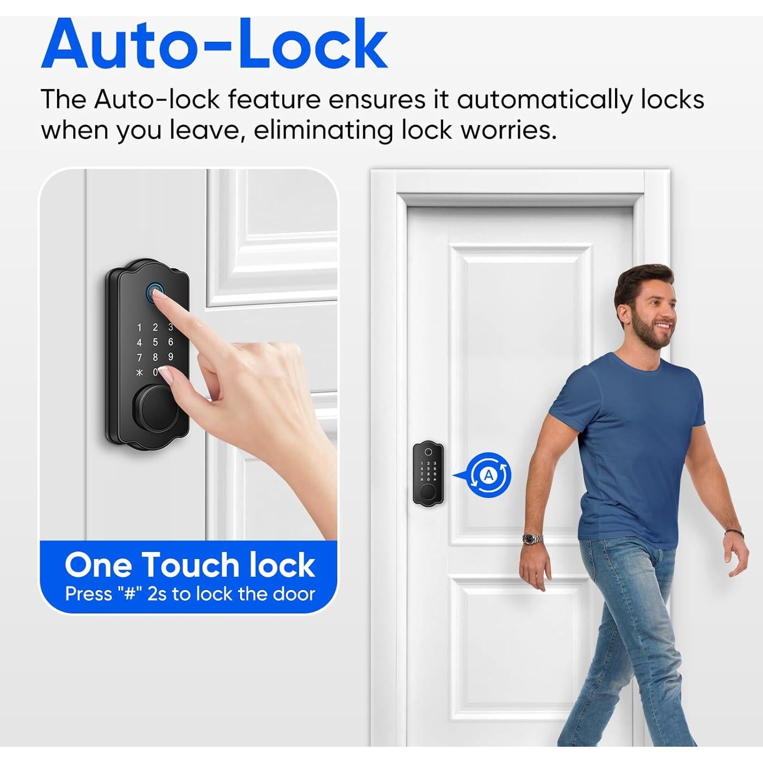 Cerradura Inteligente MYPIN HS0449B con Huella Dactilar