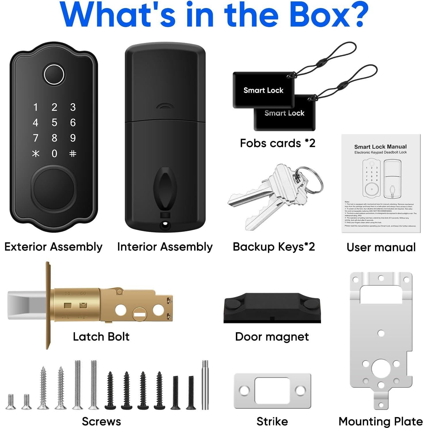 Cerradura Inteligente MYPIN HS0449B con Huella Dactilar