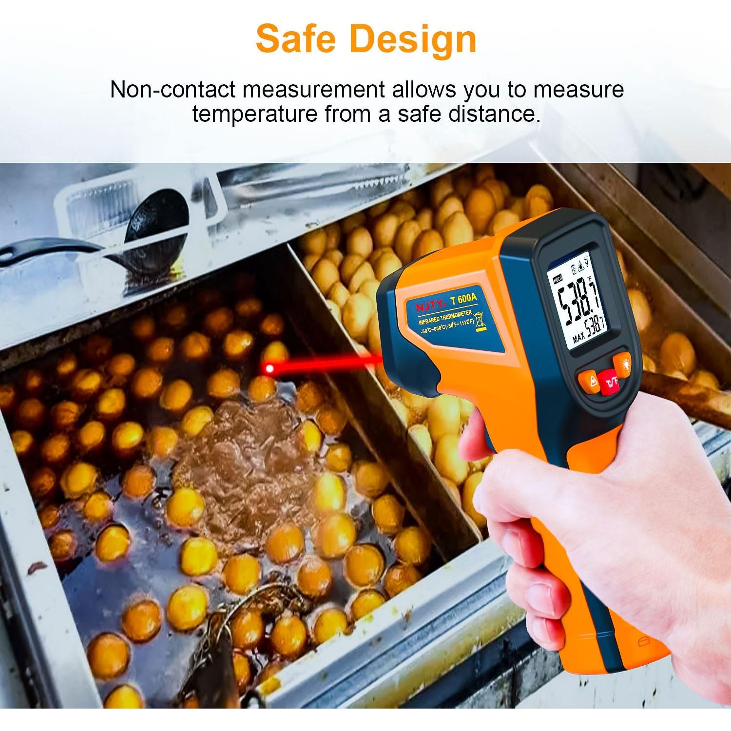 Termómetro Infrarrojo Digital DEASOMIYE T600A -50°C a 600°C