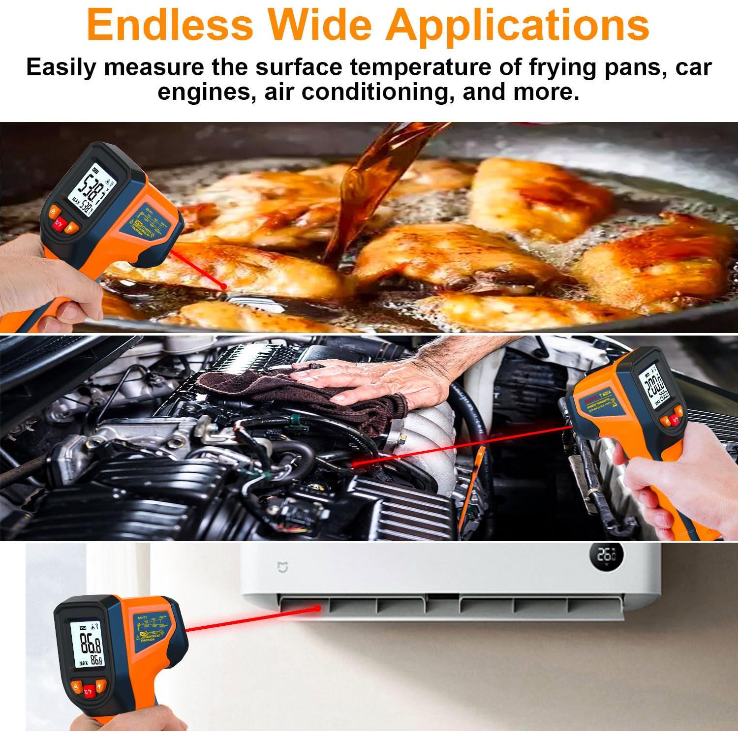 Termómetro Infrarrojo Digital DEASOMIYE T600A -50°C a 600°C