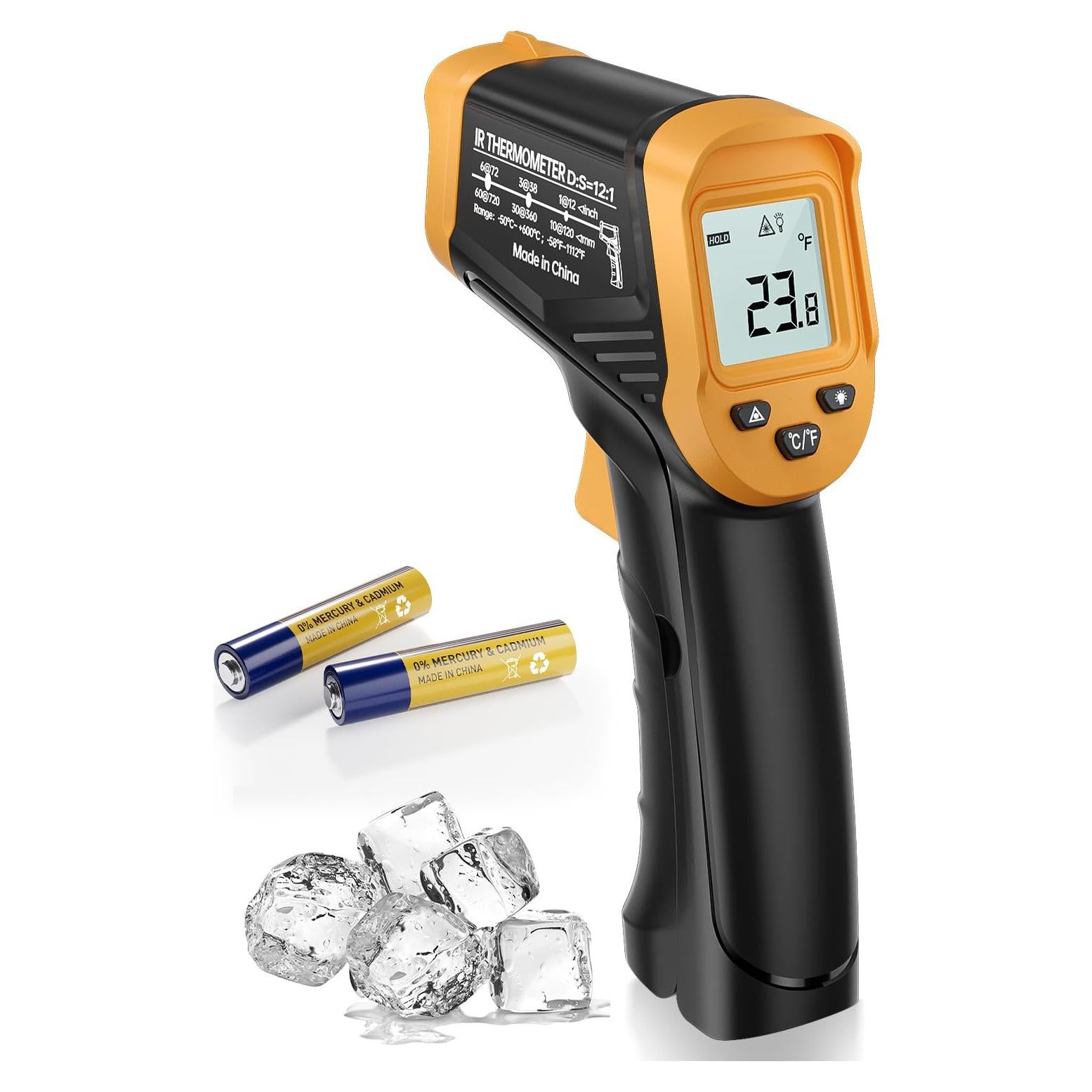 Termómetro Infrarrojo Eventek A60 -58°C a 600°C Preciso