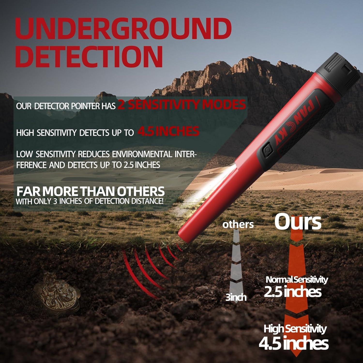 Detector de Metales Pinpointer PANCKY GC-2001 IP68 Impermeable