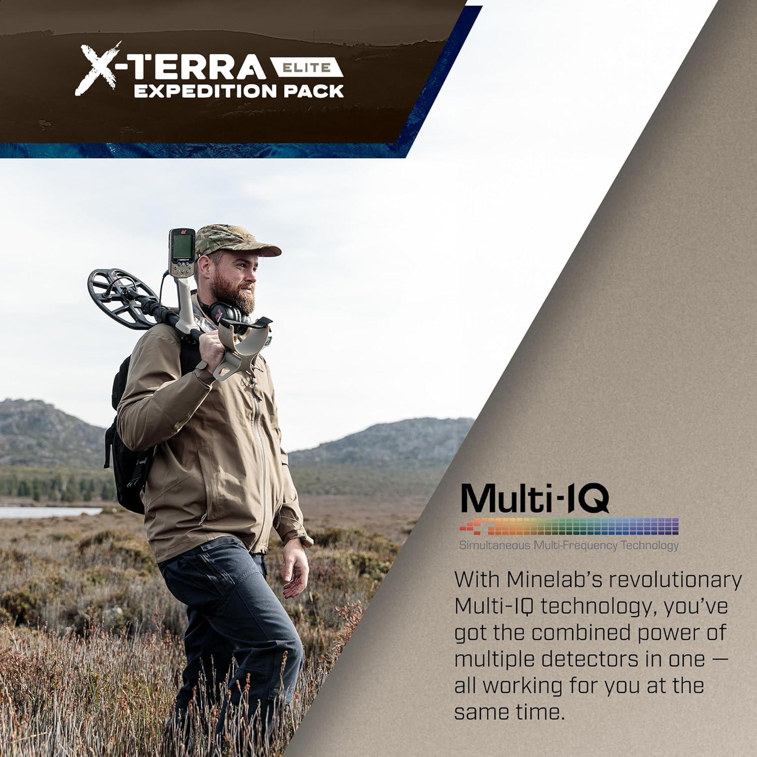 Detector de Metales MINELAB X-Terra Elite Expedition Impermeable